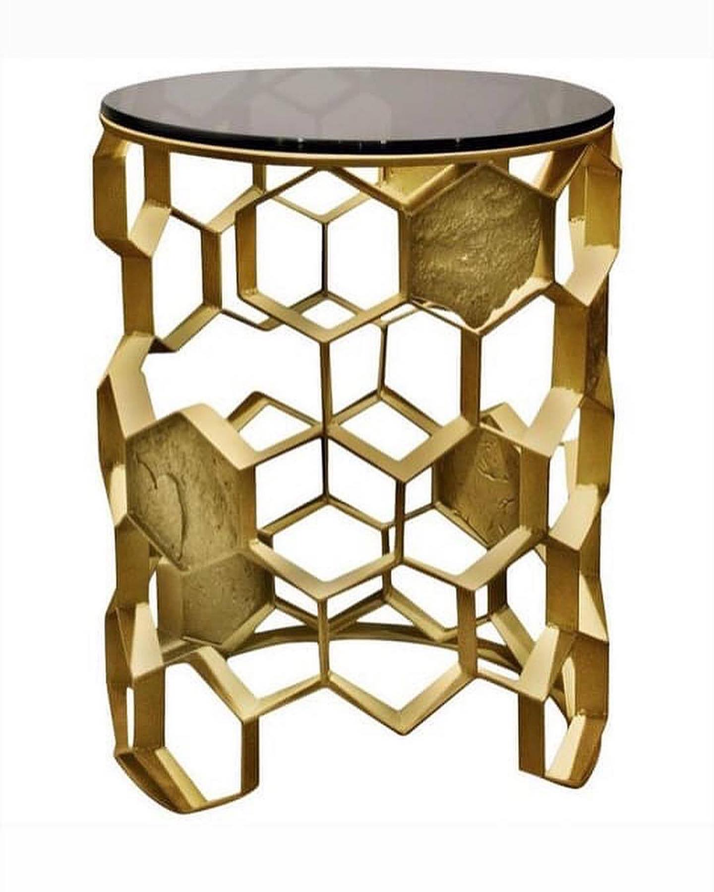 Manuka Hex Element Mesh Side Table