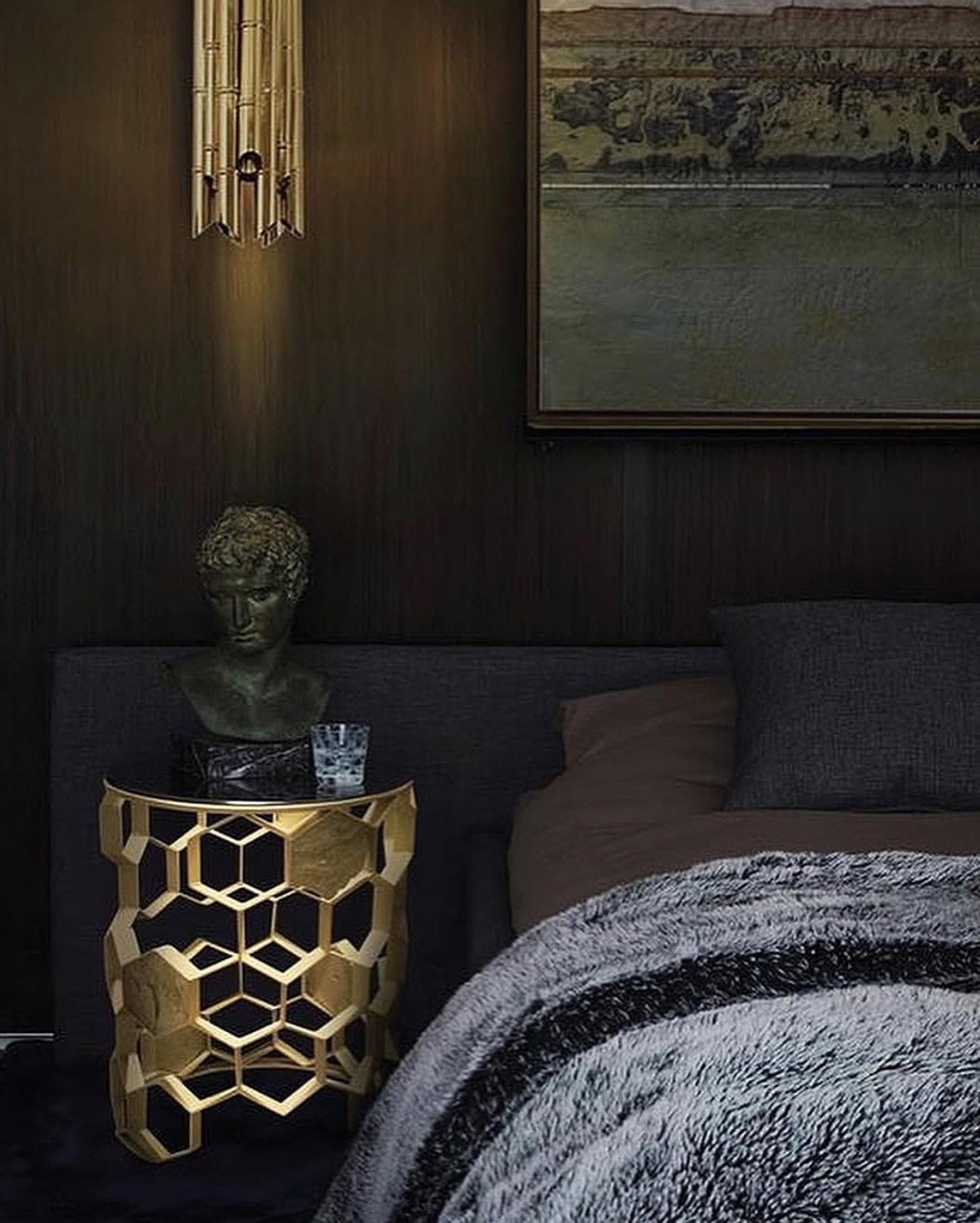 Manuka Hex Element Mesh Side Table